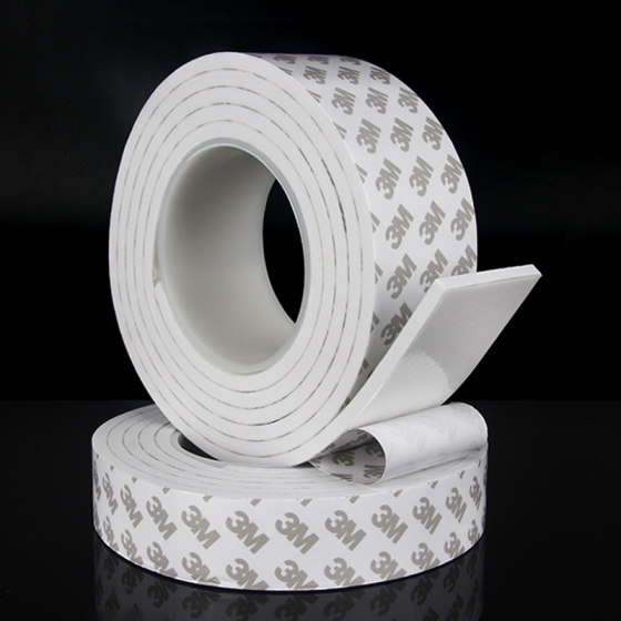 EVA泡沫胶带单面泡棉胶3M白色海棉胶条降噪防震填缝自粘密封5mm厚