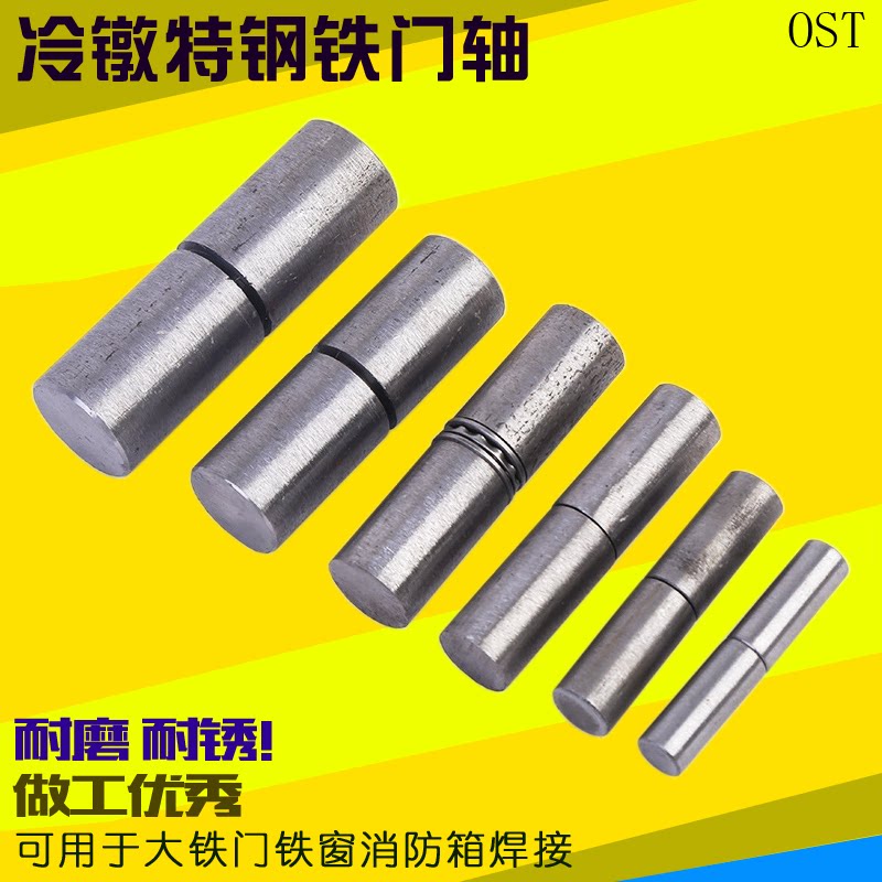 Iron door shaft rotary shaft cylindrical hinge heavy-duty bearing swivel hinge bolt fastening welded with large iron door shaft