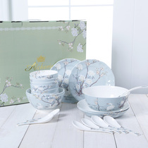 Fairy Crane Bone China Cutlery Cutlery Suit Home Bowls Dish Dishes Noodles Bowl Soup Bowls Home Gift Gift Sets Box Ceramics