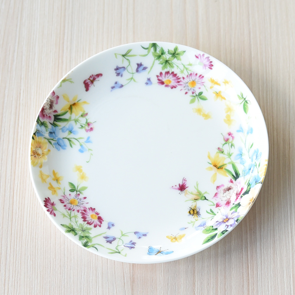 Bone porcelain 5-inch small saucer Saucer Saucer Sauce Dish Fairy Crane Small Dessert Plate Ceramic Classic Delicacy Dish