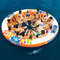 US imported WOW water inflatable sofa static air cushion entertainment leisure water drag ring inflatable boat