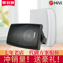 Hivi iwei VA6-OS wall-mounted speaker fixed resistance pressure wall-mounted conference room audio horn 4 5 6 8 inch