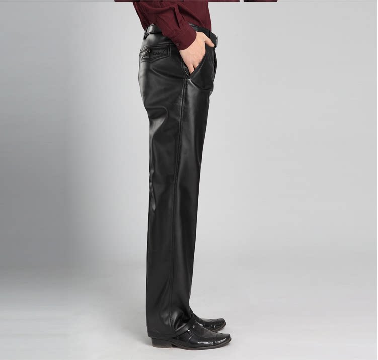 Pantalon cuir homme droit pour hiver - Ref 1479015 Image 9