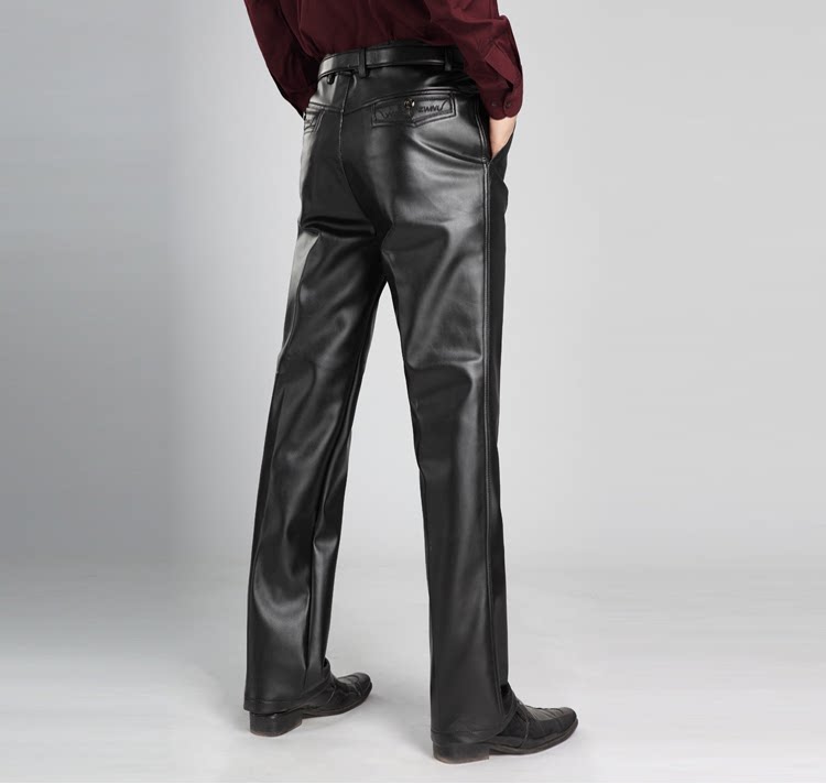 Pantalon cuir homme droit pour hiver - Ref 1479015 Image 8
