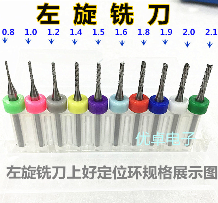 Left-handed corn milling cutter tungsten steel sub-plate machine 0 8 1 0 1 2 1 4 1 5 1 6 1 8 1 9 2 2 1