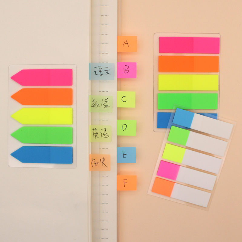 Post-it Notes Page Number Labels Index Stickers Highlights Transparent Marks Color Indicators Fluorescent Markers Paging Post-it Notes