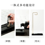 Бронзовая кисть держатель ручки, висящая китайская латунная творческая простота, хранилище настольные компьютеры современное медное искусство висят кисти четыре сокровища каллиграфия четыре сокровища каллиграфия