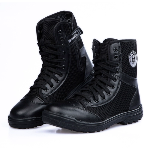 Летние дышащие высокие сапоги, тактические тканевые рабочие туфли для тренировок