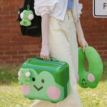 South Korea LINE FRIENDS Frog Camping Camping Trip Small Suitcase Containing suitcase small make-up case