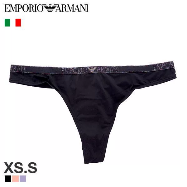 Thơ Luo Han Duo Womens Thong XS-S Size EMPORIO ARMANI Thoải mái, Liền mạch, Không trong suốt Thong - G-string