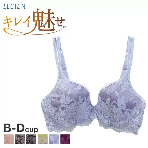 Shi Luohan Duo Bra BCD size LECIEN liền mạch ren 3/4 cúp ngực ren tròn - Áo ngực không dây