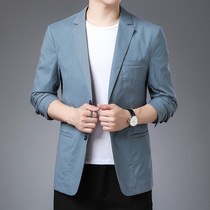 Slim casual clothes single West Men autumn business leisure single-layer small suit slim suit jacket thin sunscreen top