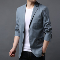 2021 spring ultra-thin suit mens casual business casual cotton breathable suit Korean single western jacket