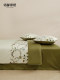 Mingdu Four-Piece Bedding Set, 100-Count Double-Strand Cotton, 2026 New Model, Embroidered Bed Sheet, Duvet Cover, Bedding - Wild Spring Mountain