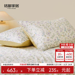 Mingdu Summer Cooling Quilt Four-Piece Set 26 New Model 60-Count Lenzing Tencel Lfh Thin Air Conditioning Quilt Summer Quilt - Floral Dreamland
