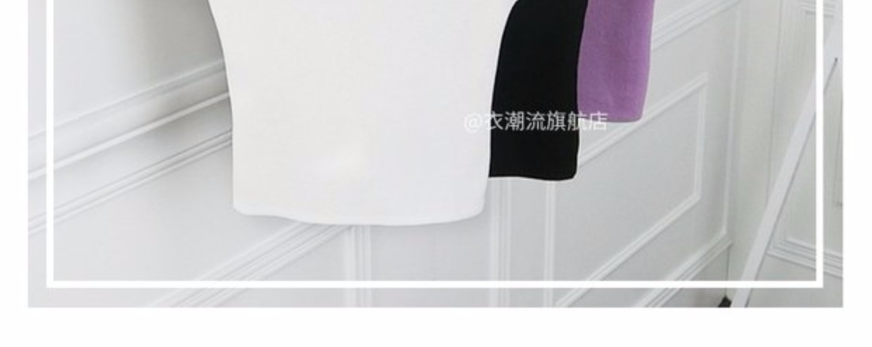 Mùa hè 2019 phiên bản Hàn Quốc mới của áo len nữ tay ngắn mặc áo ngắn hở hang gợi cảm áo phông nữ