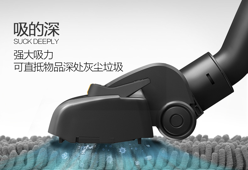 robot hut bui xiaomi Máy hút bụi gia đình Yili siêu mạnh công suất cao ngoài máy hút bụi ngang Máy hút bụi cầm tay nhỏ - Máy hút bụi máy thổi hút bụi