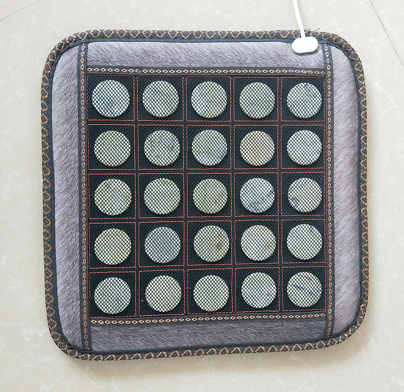 Jade Germanium Stone Nursery Marlene Heating Cushion Far Infrared Electric Heat Health Care Cushion Office Chair Mat Physiotherapy Wellness Mat
