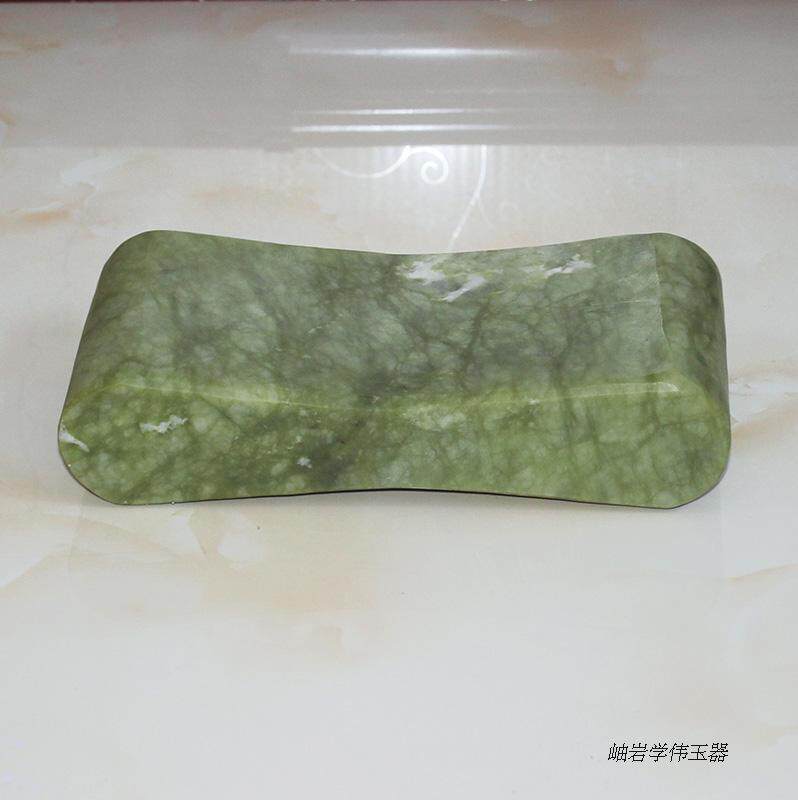 Sweat steam jade pillow natural jade cervical Pillow summer cool solid pillow double-sided jade pillow factory direct sales