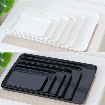 Pallet plastic white rectangular melamine tableware