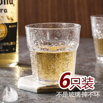 Acrylic transparent water cup beer glass ktv plastic octagonal cup anti-drop restaurant whisky glass cup thick