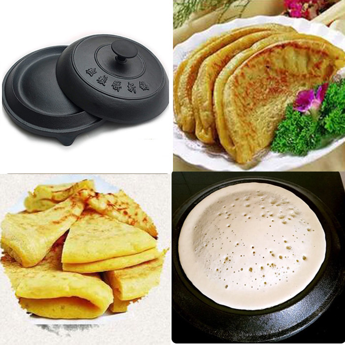 🍳🔥铸铁烙饼锅大揭秘!加厚煎饼鏊子,烙饼如画,不粘锅的终极选择!🍲 bánh mì-煎锅/平底锅-淘宝好物网