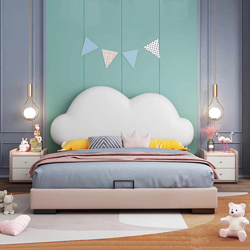 Modern minimalist small apartment 1 2m solid wood minimalist tatami soft foreskin bed 2021 new net red children's bed