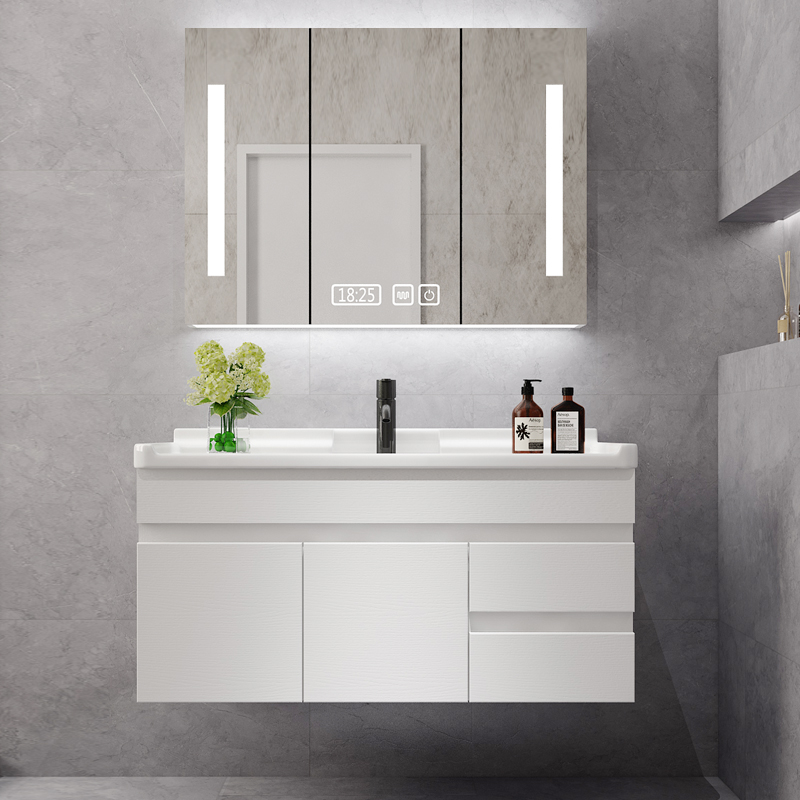 Northern Europe Light Luxury Cabinet Smart Mirror Cabinet Toilet Ceramic Washing Basin Basin Basin Cabinet Combined