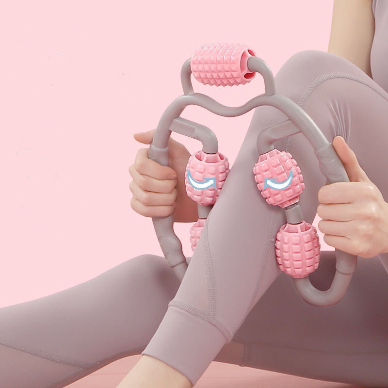 Massage roller rod fitness acupuncture calf bar roller hand shaved thin legs artificial muscles relax