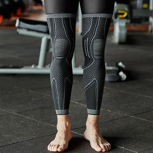 Спортивные наколенники, длинные баскетбольные гетры, длинное защитное снаряжение, для бега, полный комплект