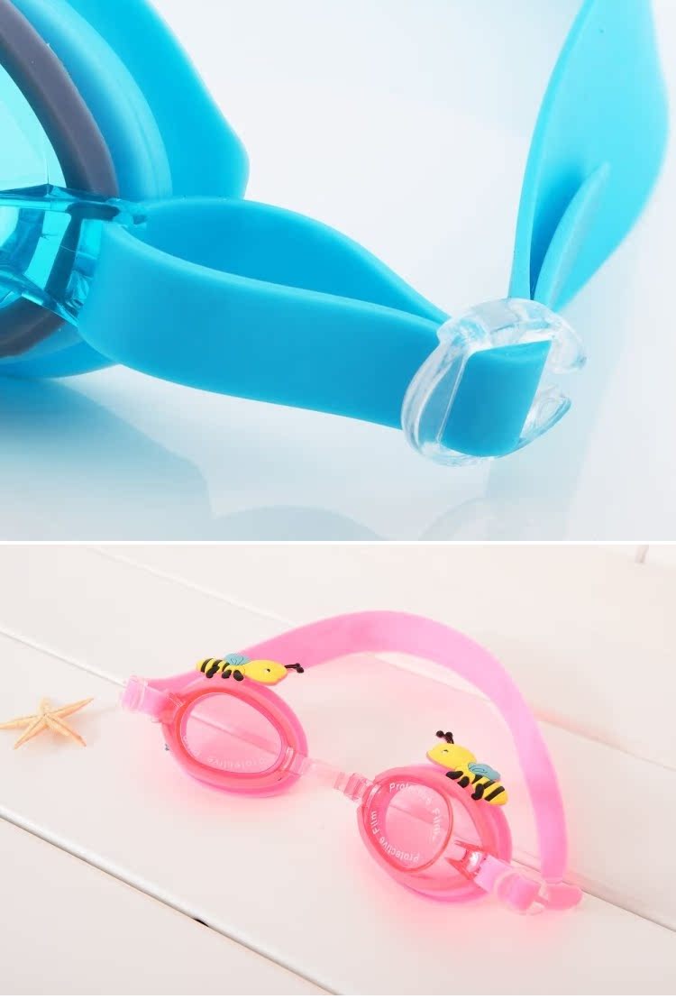 Trẻ em trẻ em kính hoạt hình kính râm silicone nút tai giá kính bơi trẻ em