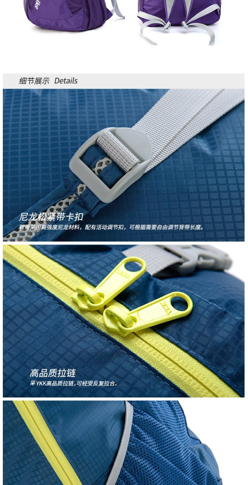 NH Kite Folding Ba lô ngoài trời Ultralight Ba lô Nam và nữ Túi xách tay đi bộ leo núi Túi da không thấm nước - Ba lô balo nữ đi học