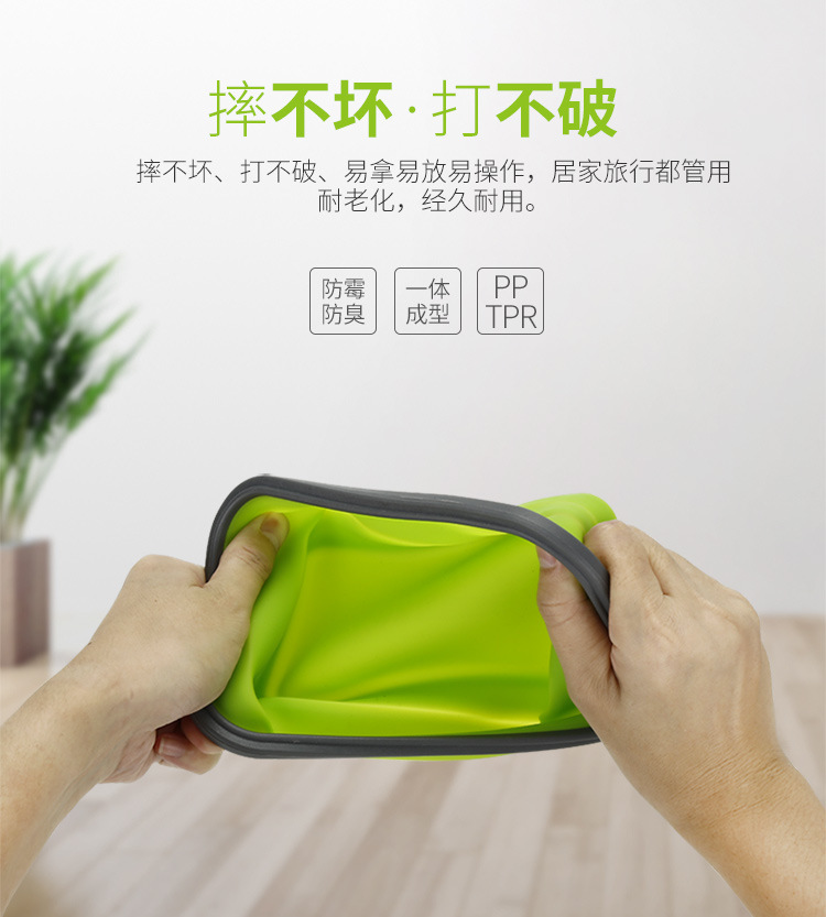 Gấp hộp ăn trưa du lịch cầm tay hoang dã bộ đồ ăn silicone bát mì ăn liền có thể thu vào rửa nước cốc du lịch cung cấp gấp bát - Hộp cơm điện sưởi ấm hộp cơm điện cầm tay đa năng bear