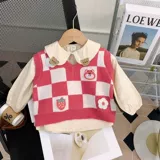 Демисезонный детский весенний комплект для девочек, в западном стиле, детская одежда, 3 предмета