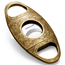 CIGARLOONG cigar scissors lighter portable cigar cutter exquisitely carved bronze cigar scissors