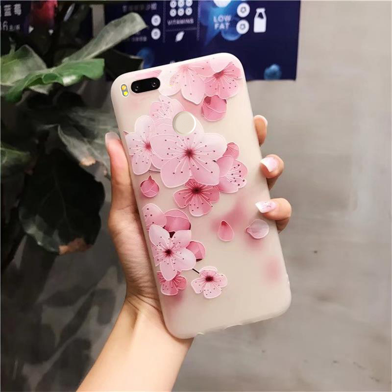 Millet 5x điện thoại di động vỏ 5C bao gồm tất cả silicone mềm vỏ nhựa mềm sáng tạo văn học hoa chống rơi dây buộc nữ bảo vệ - Phụ kiện điện thoại di động ốp lưng oppo a93