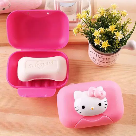 Hello Kitty, свежий мультяшный держатель мыла для путешествий