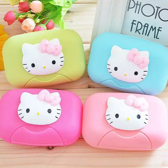 Hello Kitty, свежий мультяшный держатель мыла для путешествий