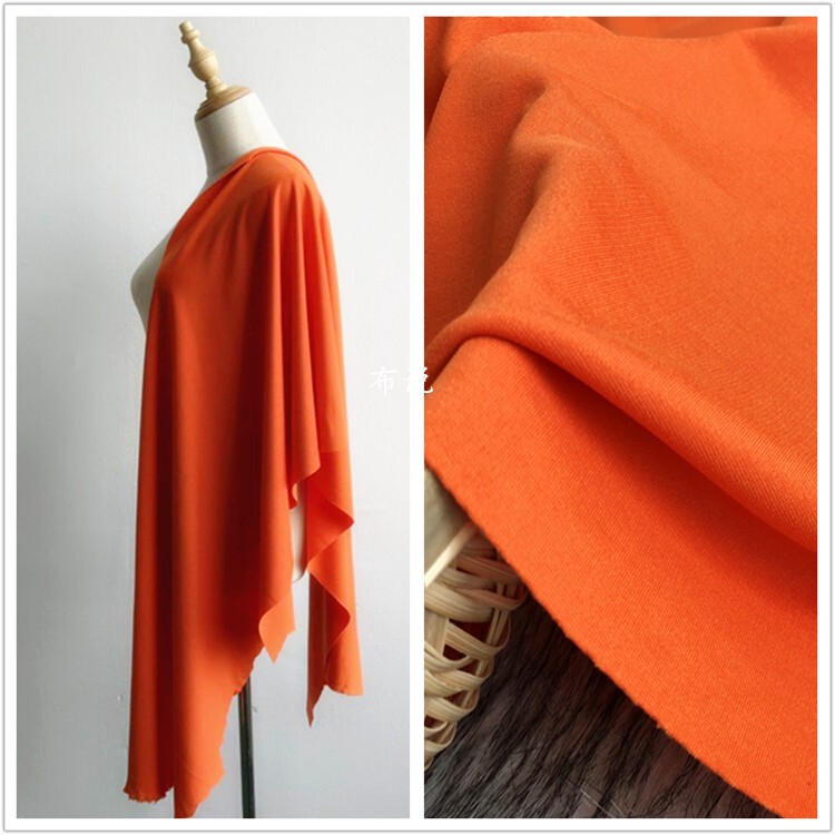 Orange-Red, Orange-Yellow, Four-Way Stretch Roman Fabric, Skirt, Pants, Suit Fabric, Polyester-Covered Cotton Double-Sided Fabric Orange-Red, Orange-Yellow, Four-Way Stretch Roman Fabric, Skirt, Pants, Suit Fabric, Polyester-Covered Cotton Double-Sided Fabric
