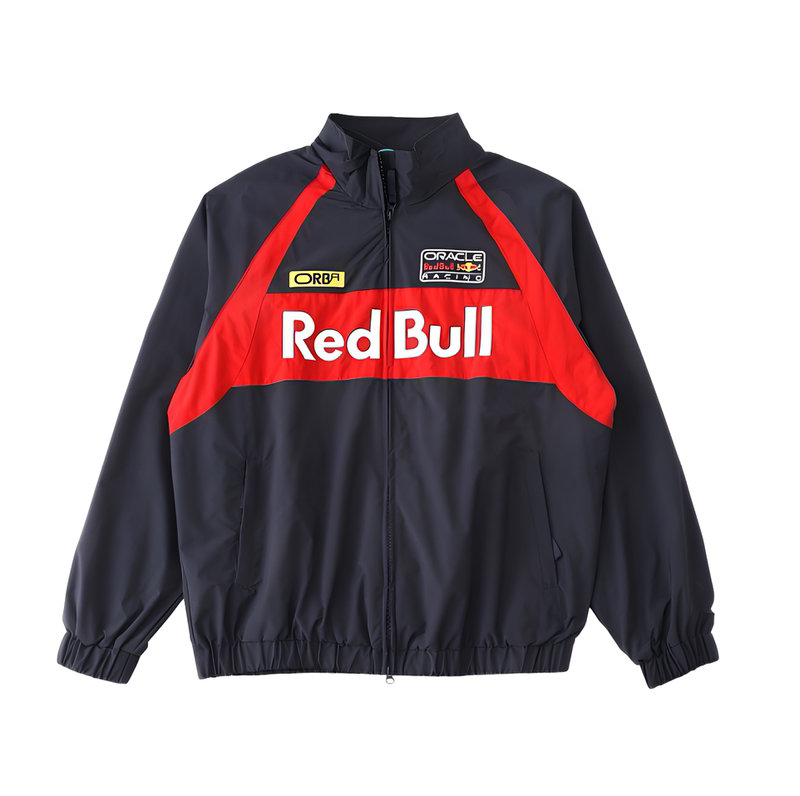 Red Bull X New Era Red Bull Collaboration, Same Style as Lu Han, Unisex Color-Blocked Loose Jacket Cardigan Red Bull X New Era Red Bull Collaboration, Same Style as Lu Han, Unisex Color-Blocked Loose Jacket Cardigan