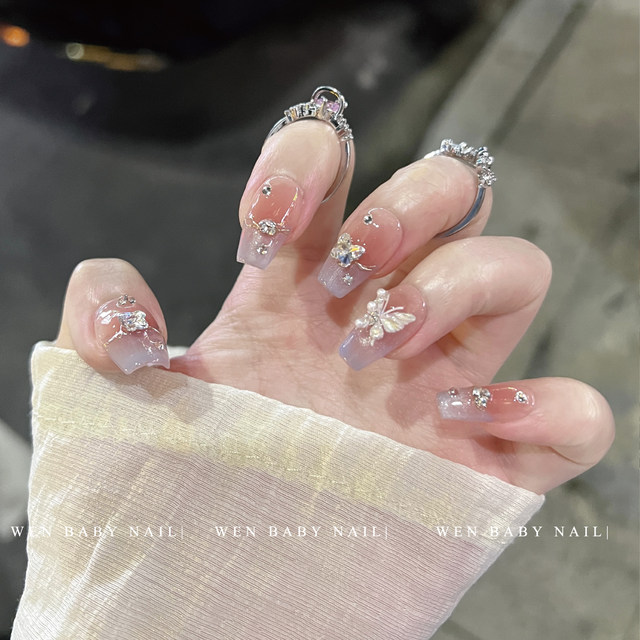 Nail Art Girl-Sense Butterfly High-end Temperament Wearing Armor