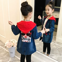 Áo khoác nữ mùa thu đông 2018 phiên bản mới của Hàn Quốc cộng với áo nhung dày cho bé gái và áo khoác lửng nữ phong cách nước ngoài áo cho bé gái