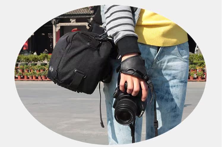 Vòng đeo tay DSLR Canon 5D3 80D 77D 5D4 70D 700D máy ảnh dây đeo cổ tay dây đeo da - Phụ kiện máy ảnh DSLR / đơn kẹp điện thoại tripod