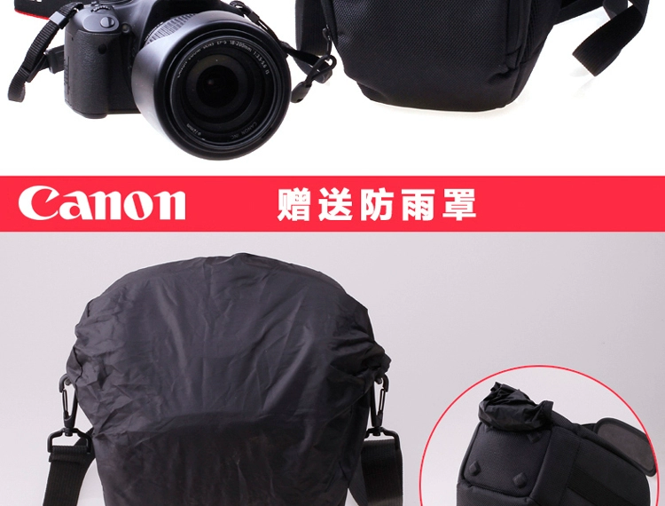 Canon SLR túi máy ảnh tam giác 5D4 77D 5D3 80D 750D 800D gói gốc túi máy ảnh vai - Phụ kiện máy ảnh kỹ thuật số