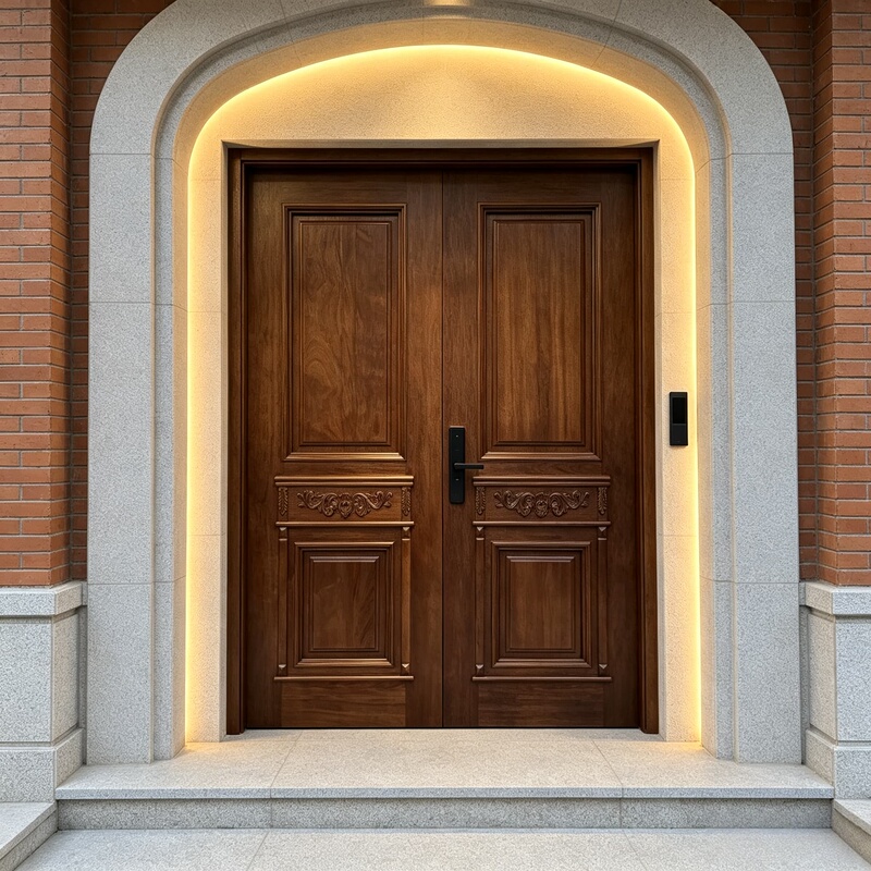 Villa Door 2026 New Model Solid Wood Entrance Door Burmese Teak Tuscan Style Solid Wood Double Door Villa Door 2026 New Model Solid Wood Entrance Door Burmese Teak Tuscan Style Solid Wood Double Door