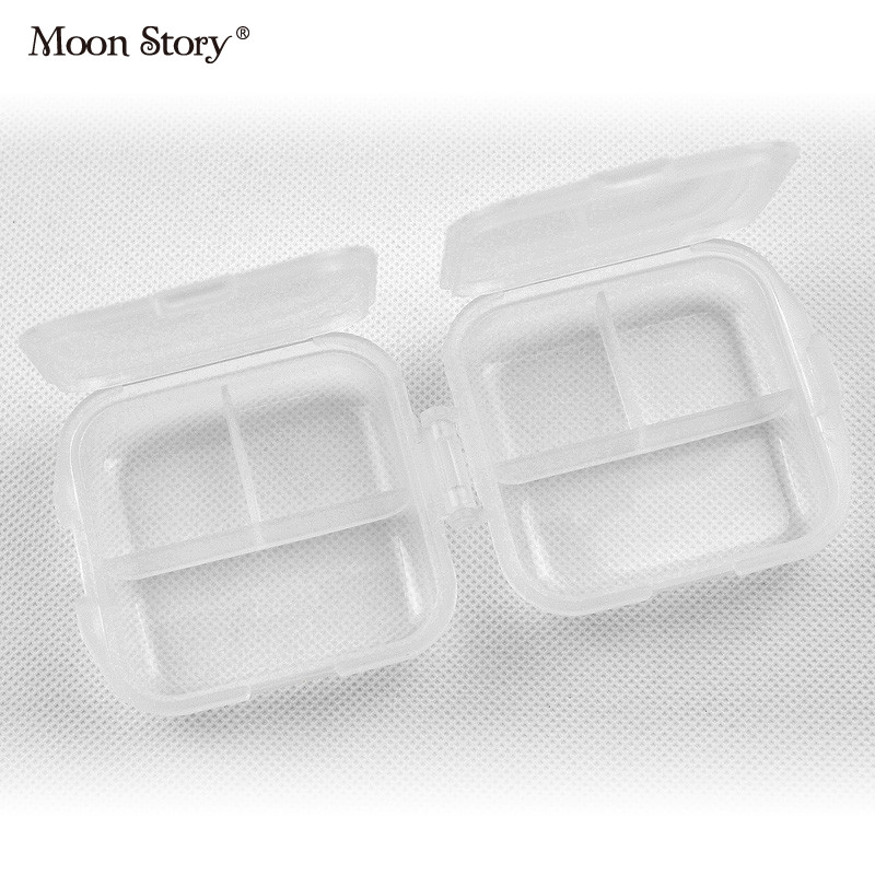 Moonstory/萌黛儿#2522 收纳分装盒 6格折叠2只装 品牌美妆工具