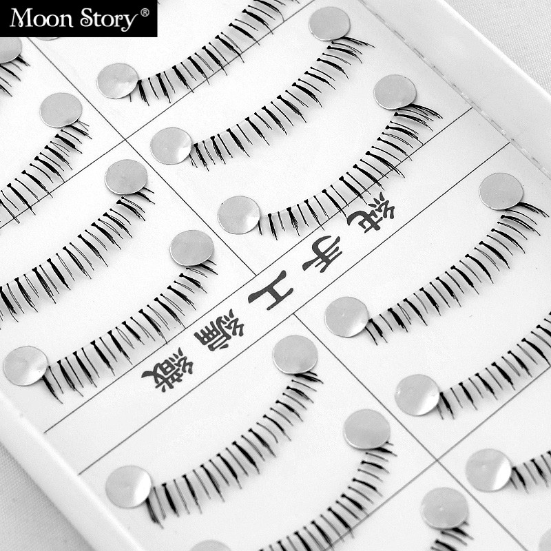 Moonstory/萌黛儿#1057 纯手工假睫毛10付装 下睫毛自然裸妆
