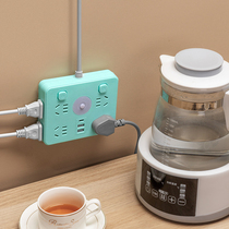 Yeshi new national standard pure copper flame retardant multi-function home desktop drag line board one turn multi-purpose winding socket