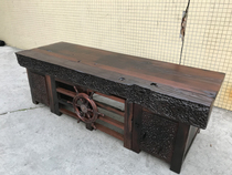 Old boat wood desk solid wood desk President boss table simple modern Chinese rudder desk log furniture