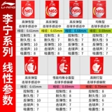 Только подлинная линия ракетки Li Ning Badminton 1/5/7 Линия № 1 N63/N65/N68/N69/N70